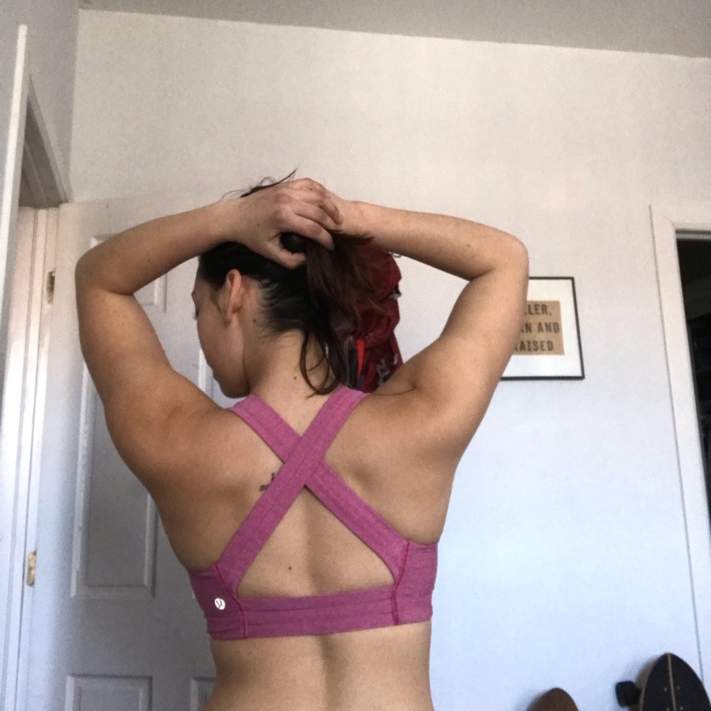 Lululemon sports bra in pink!
